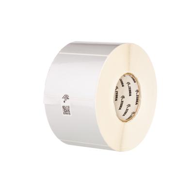 6x Zebra Z-Ultimate 3000T, Etikettenrolle, Kunststoff, 76x76mm, silber