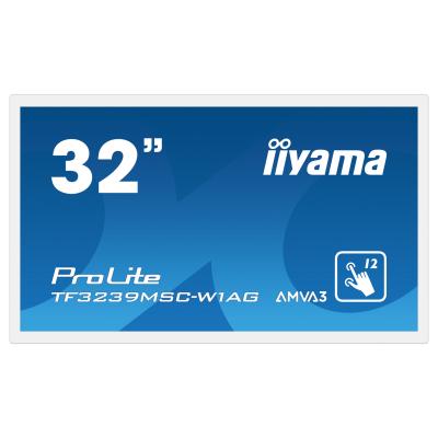 iiyama ProLite TF3239MSC-W1AG, 80cm (31,5''), Projected Capacitive, 12 TP, Full HD, weiß, openframe