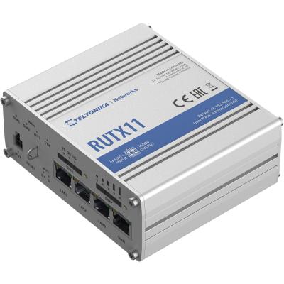 Teltonika RUTX11 Industrial Cellular Router, 4G LTE, DUAL SIM, WI-FI,3x GB-LAN, WAN