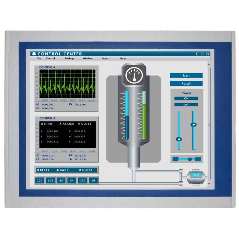 Panelmaster 1787 17'' LCD, J6412 CPU, 8G RAM, 128G SSD, 1280x1024 DC12V-24V input