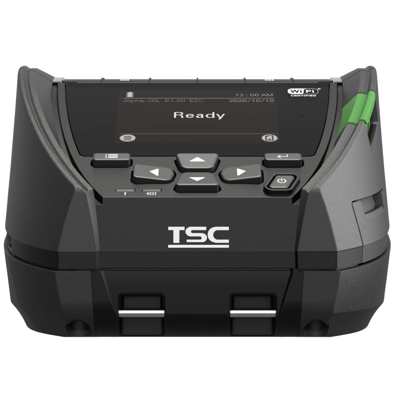 TSC Alpha-30L USB-C, BT (iOS), NFC, 8 Punkte/mm (203dpi), linerless, RTC, Display