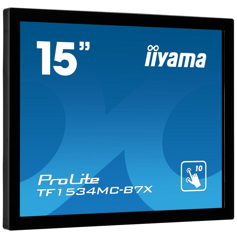 iiyama ProLite TF1534MC-B7X, 38,1cm (15''), Projected Capacitive, 10 TP, schwarz , Touchmonitor