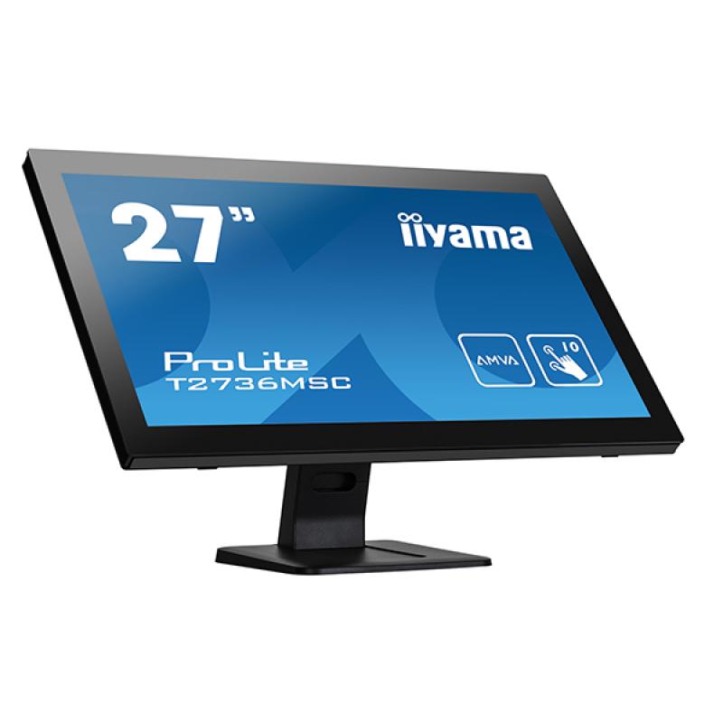 iiyama ProLite T2736MSC-B1, 68,6cm (27''), Projected Capacitive, Multi Touch(10 TP), Full HD, schwarz