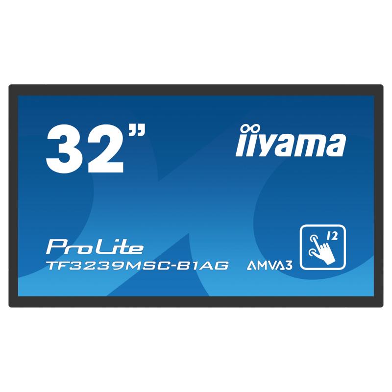 iiyama ProLite TF3239MSC-B1AG, 80cm (31,5''), ProjectedCapacitive, 12TP, FullHD, schwarz, openframe