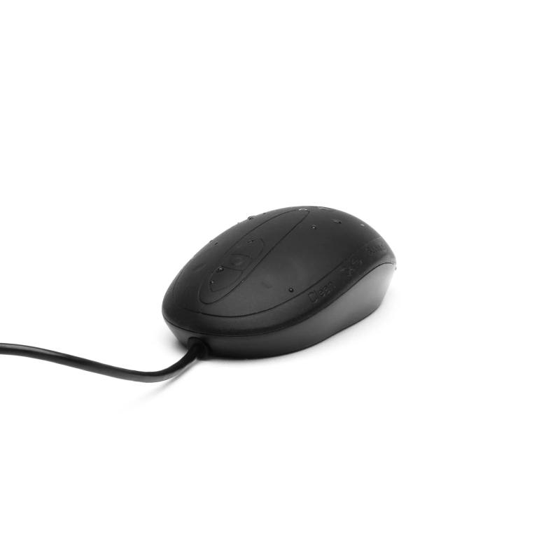 Medizintaugliche IP68 Maus Silikonmaus TKH-MOUSE-IP68-SCROLL-BLACK-USB IP68
