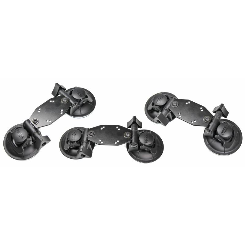 Dual-Saugnapfhalterung, 2 x AMPS-L&ouml;cher, Gewicht: 326 g