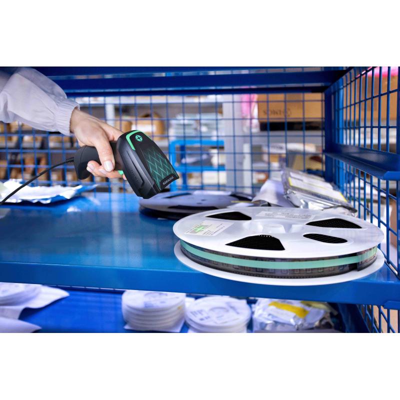 Datalogic GD4620 with Presentation Base, 2D, HP, USB, Kit (USB), schwarz