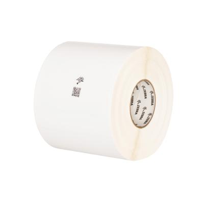 Etikettenrolle, Zebra, Kunststoff (Polypropylen), Thermotransfer, Kern: 76 mm, Ma&szlig;e, B 76mm, H 25mm,