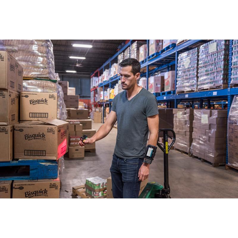 Zebra RS5100, Enterprise Handrückenhalterung, BT, 2D, SE4770, BT, schwarz, silber, 735mAh Akku