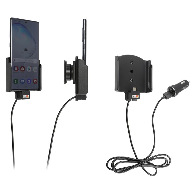 Aktiv Halterung f&uuml;r Kfz, inkl. Zigarettenanz&uuml;nder-Anschluss, passend f&uuml;r: Samsung Galaxy Note 10