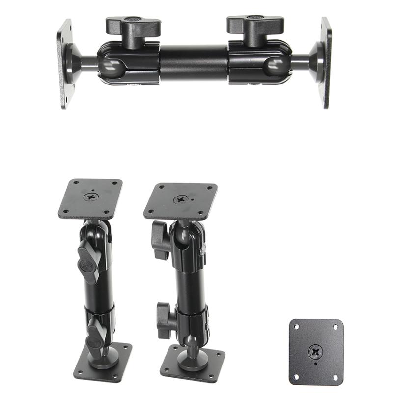 Sockelhalterung, 6,5'', Gesamtl&auml;nge: 165 mm, mit Kugel und Fl&uuml;gelmutter, AMPS-L&ouml;cher