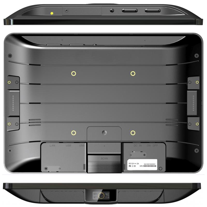 Newland NQuire 1000 Manta II, 4G, PoE, IP54, Landscape, 2D, 10'', GPS, USB, USB-C, BT, Ethernet