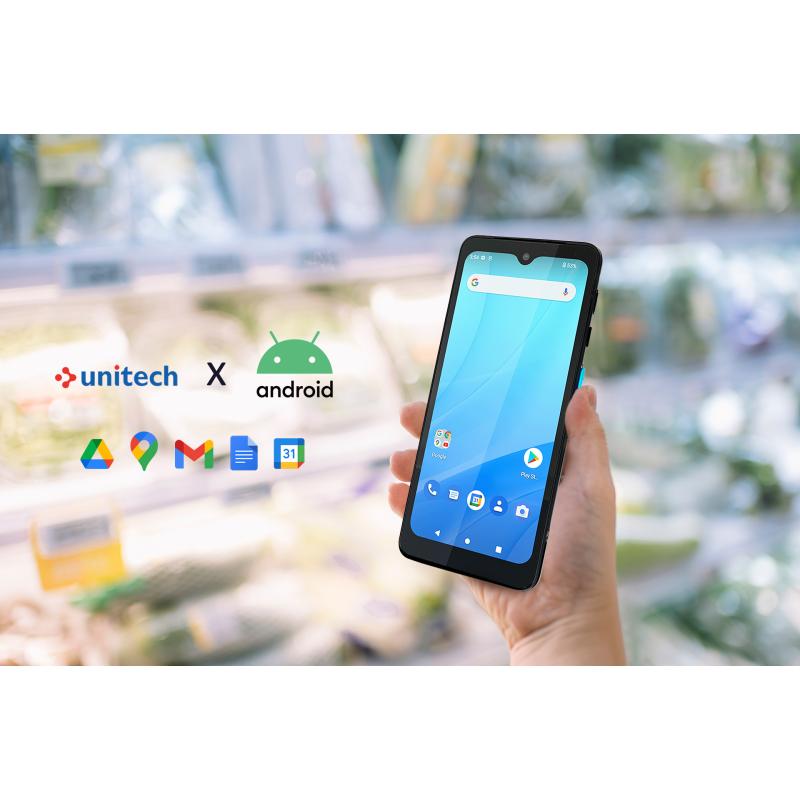 Unitech PA768 - 6,3", WLAN only, Android 14, 6/128, 2D (N5703), bumper