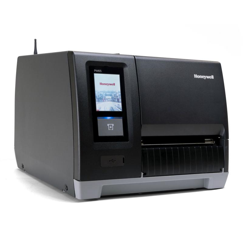 Honeywell PM65 Etikettendrucker, Thermotransfer, 300 dpi, USB, LAN, RS232, Paral., Touch, Rewinder