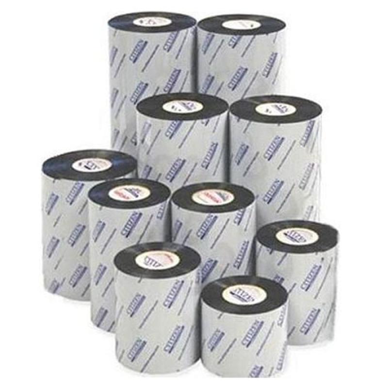 Citizen, Thermotransferband, Wachs/Harz, Rollenbreite: 110mm, Kern: 25,4mm, L&auml;nge: 450m, 4 Rollen/Bo