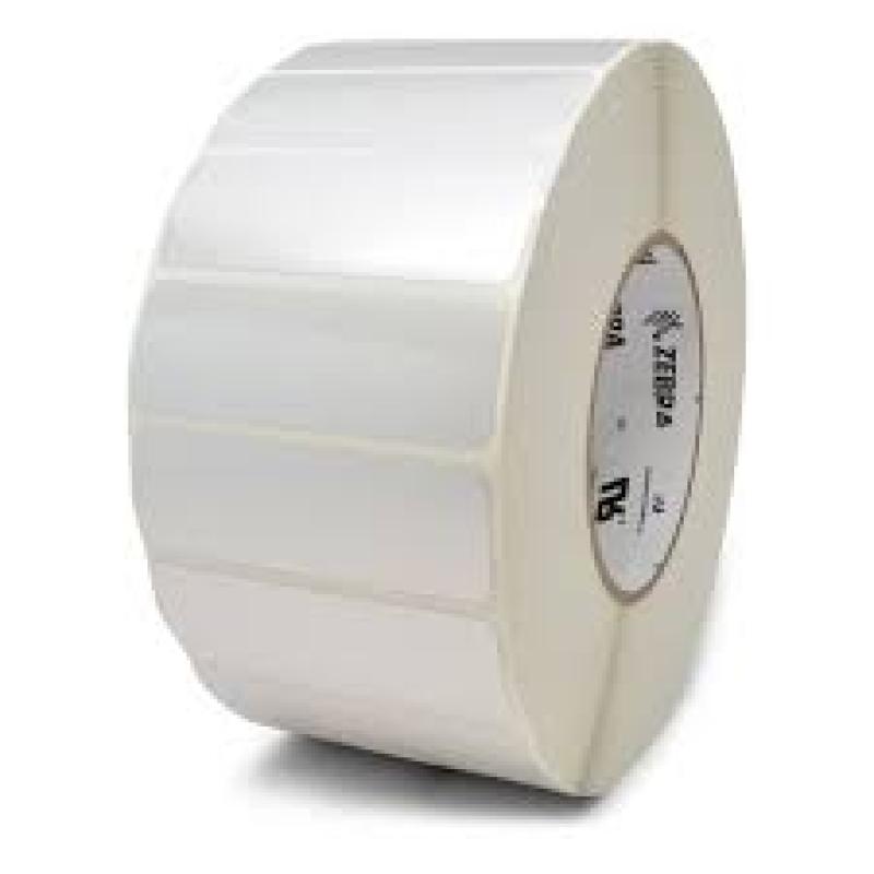 1x Zebra Z-XTREME 4000T SILVER HIGH TAC 76x76mm AD(100) Kern(76,2) 100 Etiketten/Rolle