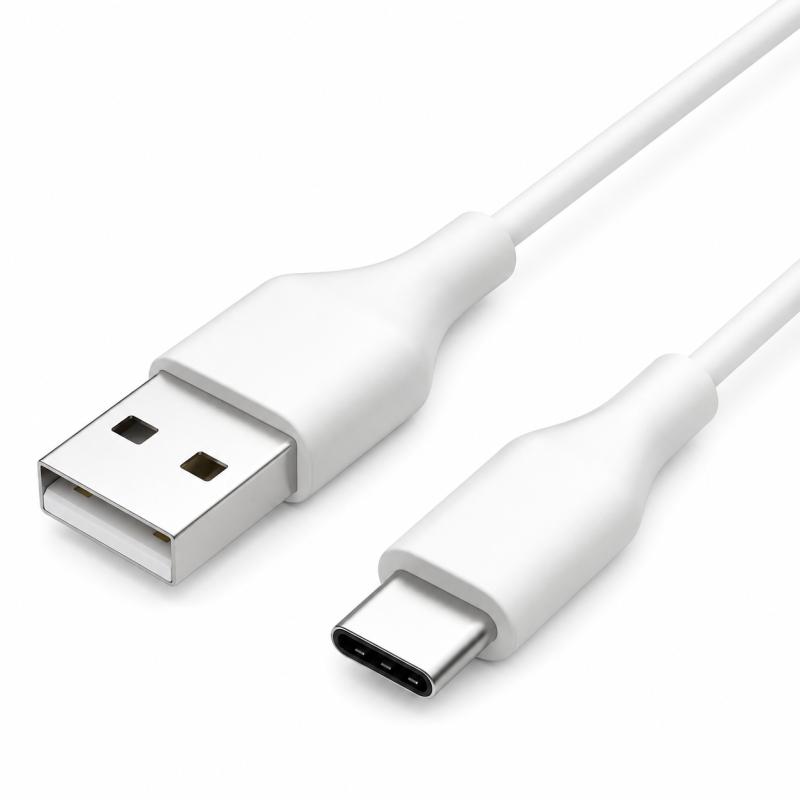 Zebra Verbindungskabel f&uuml;r CS6080, USB A auf C, wei&szlig;, gerade, L&auml;nge 2m