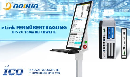 eLink – Die Lösung für industrielle Datenfernübertragung bis zu 100m erhältlich bei ICO Innovative Computer GmbH