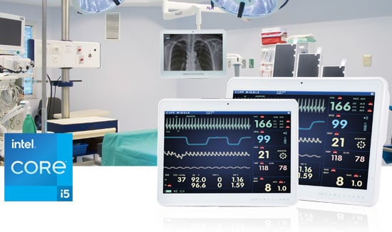 Medical Panel PCs mit Hot Swap-fähigen Akkus für medizinische Arbeitsumgebungen